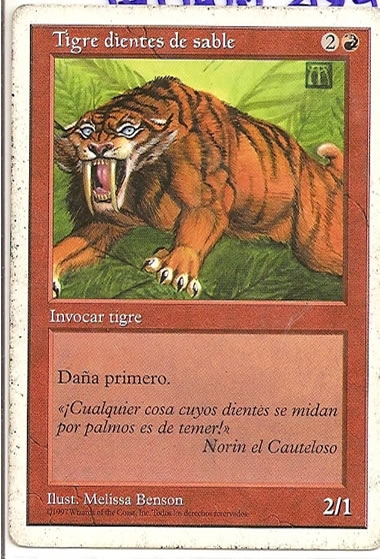 Magic era glacial tigre dientes desable español